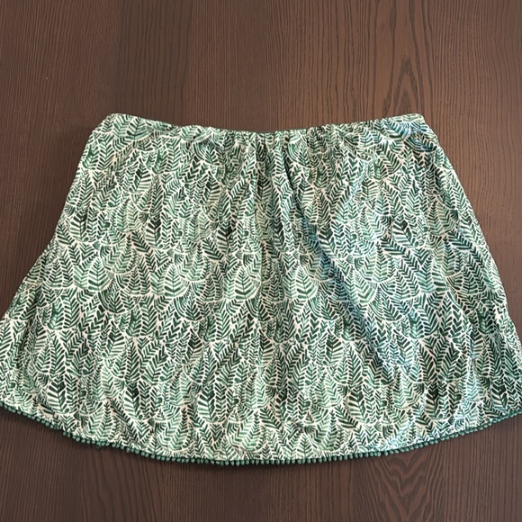 Anthropologie Green Botanic Print Strapless Tube Top - Picture 8 of 9